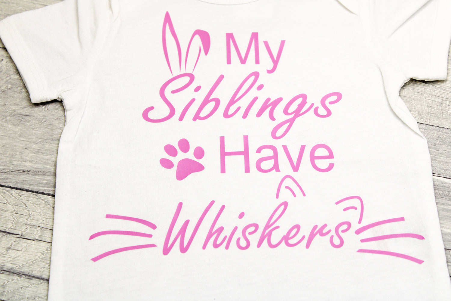 My Siblings Have Whiskers Baby Vest