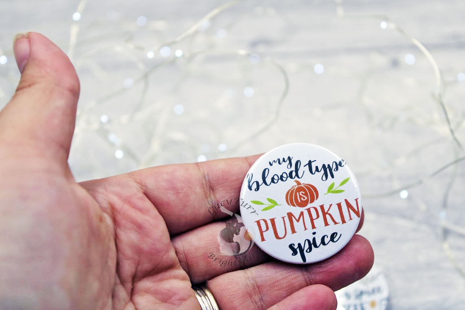 Pumpkin Spice Button Badge Set
